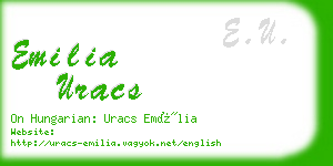 emilia uracs business card